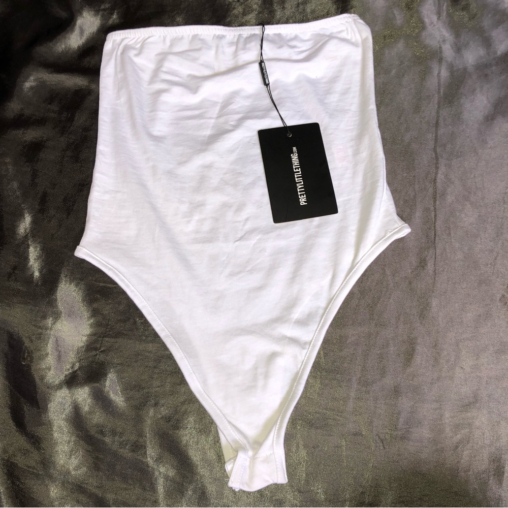 Strapless White Bodysuit